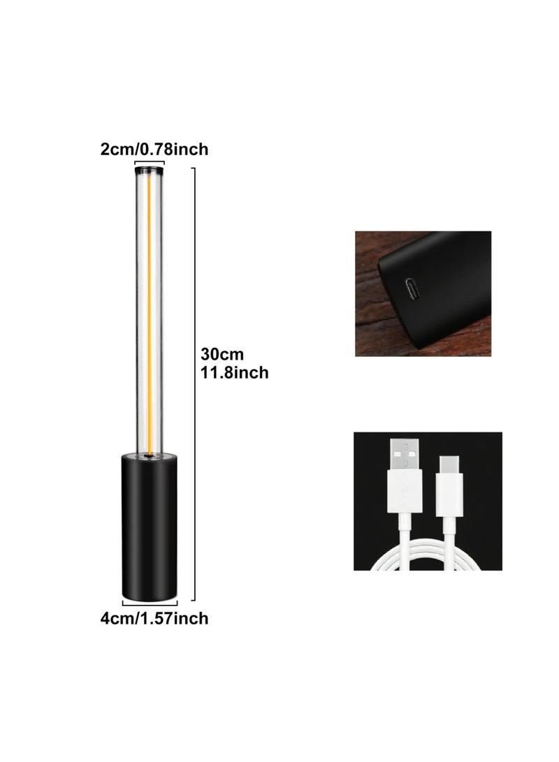1PC Portable Cordless Lamp, 3-Way Touch USB Rechargeable Battery Operated Table Lamp, Minimalist Small Lamp for Bedside and Kitchen, Ambient Light - Image 2