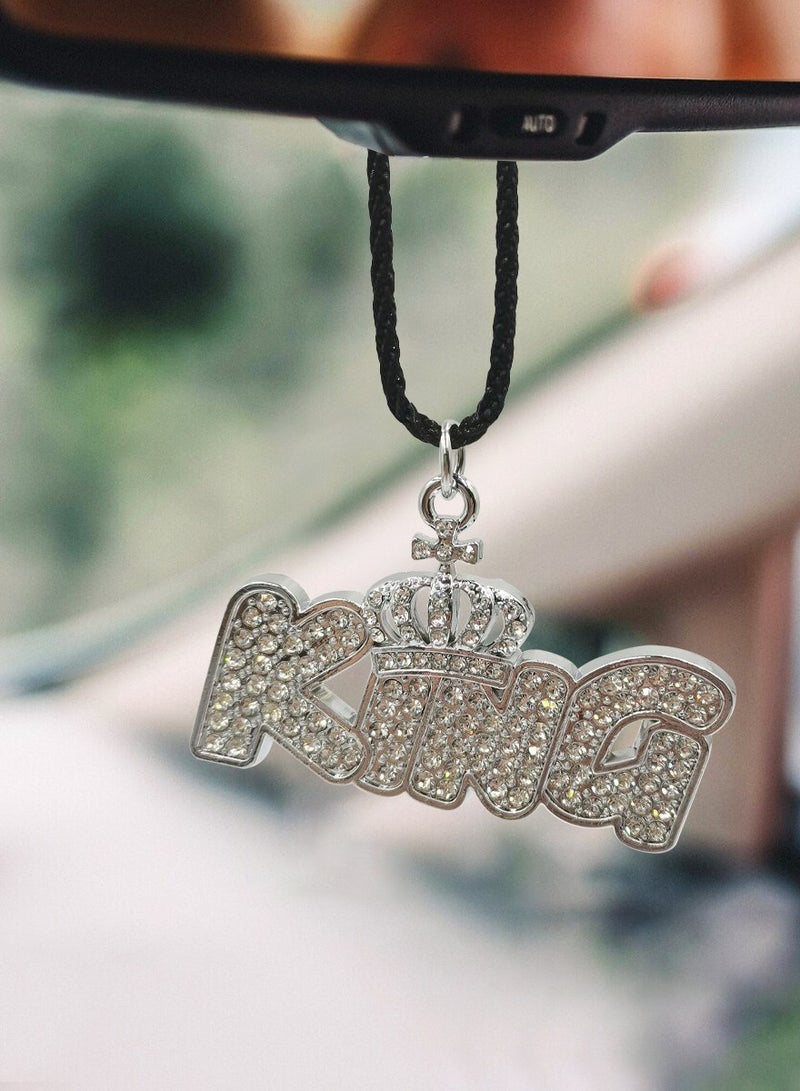 NMC Car Pendant Fancy Diamond KING Logo Fancy Pendant 1 Pcs - Image 1