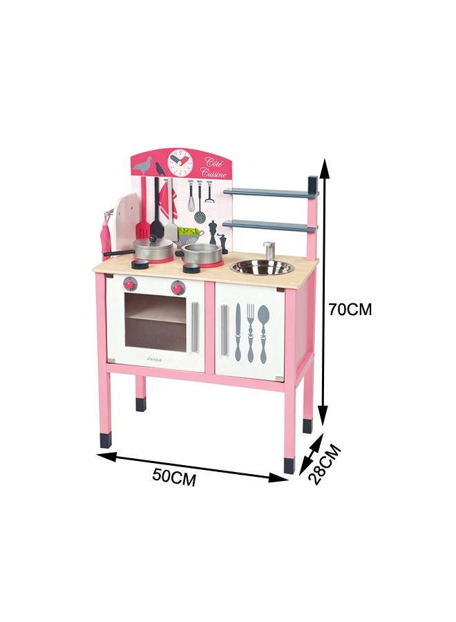 XIANGYU Kids Pretend Play Cooking Learning Wooden Kitchen Toys For Child - Image 4