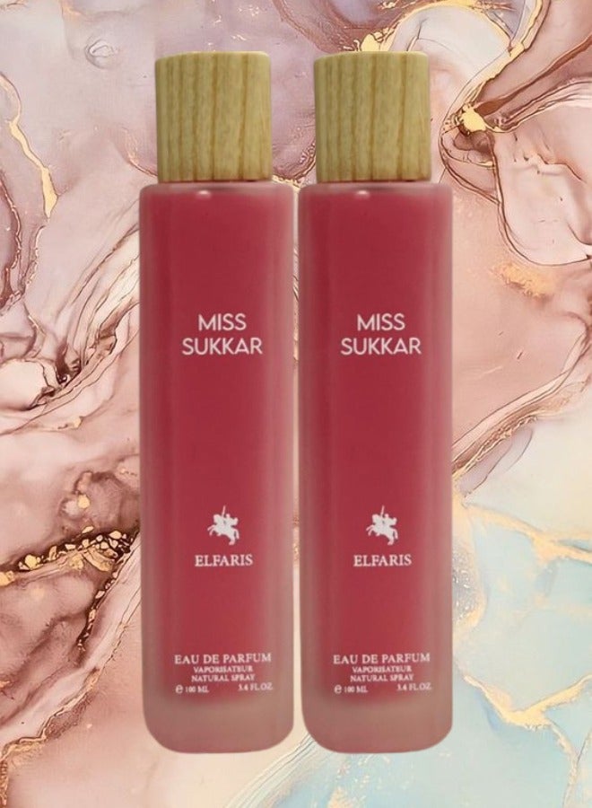Fares 2 Pieces Miss Sukkar ElFaris EDP 100ML - Image 1
