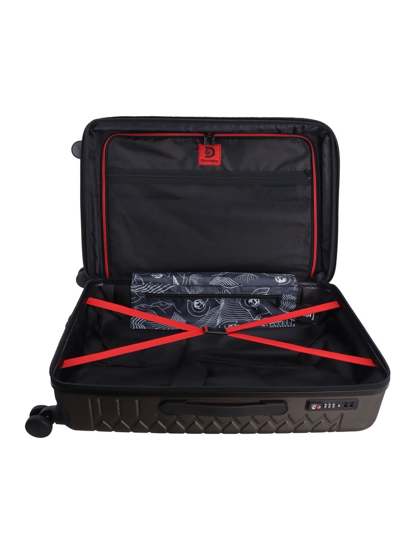 Discovery Reptile ABS Hardshell Medium Check-In Luggage Khaki, Durable Lightweight Expandable Suitcase, 4 Double Wheel With TSA Lock Trolley Bag (24 Inch). - pzsku/Z8E651407023A2868BCCCZ/45/_/1720611161/e50db909-49e7-49d0-8da6-b0cae42ad536