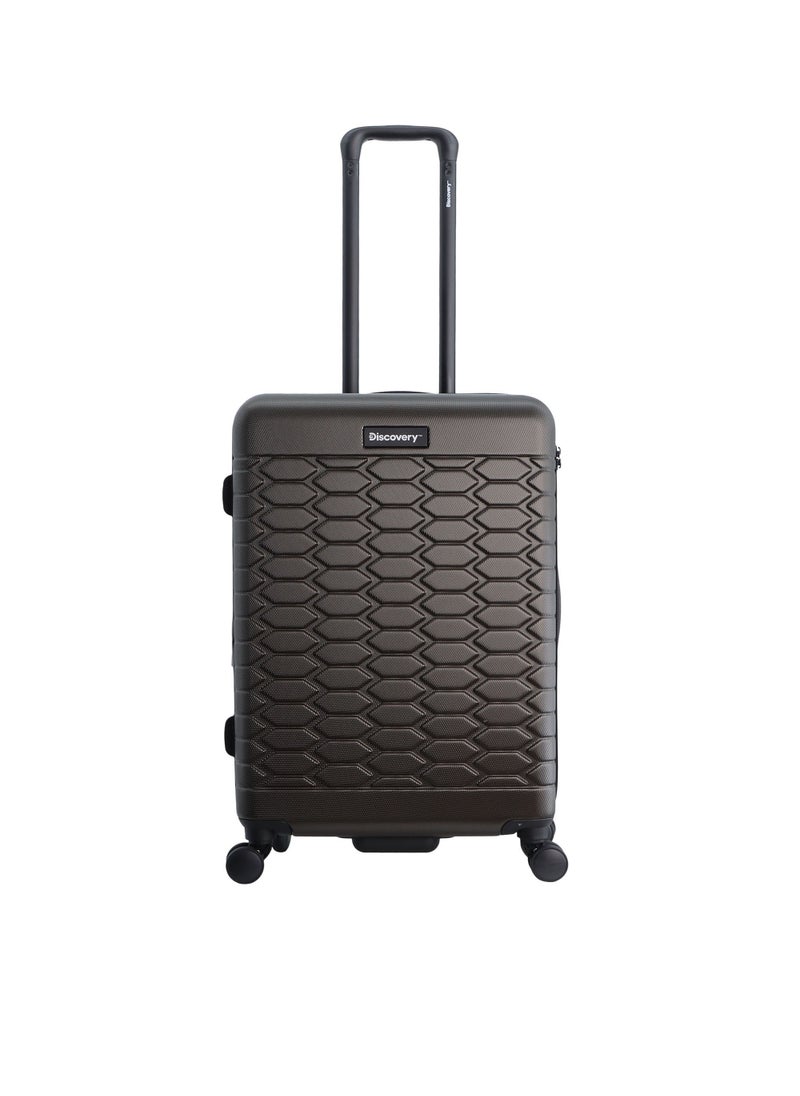 Discovery Reptile ABS Hardshell Medium Check-In Luggage Khaki, Durable Lightweight Expandable Suitcase, 4 Double Wheel With TSA Lock Trolley Bag (24 Inch). - pzsku/Z8E651407023A2868BCCCZ/45/_/1720611169/782e63ee-081e-4767-9cca-fc44b1d45d54
