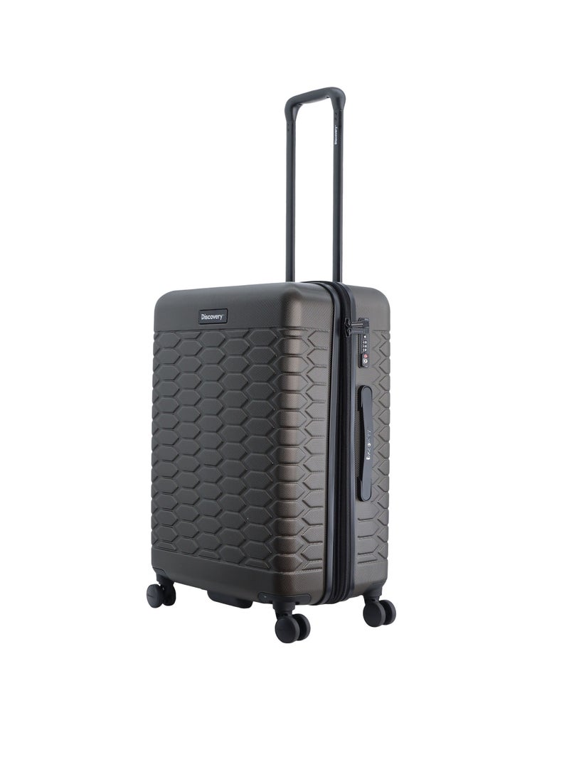 Discovery Reptile ABS Hardshell Medium Check-In Luggage Khaki, Durable Lightweight Expandable Suitcase, 4 Double Wheel With TSA Lock Trolley Bag (24 Inch). - pzsku/Z8E651407023A2868BCCCZ/45/_/1720611183/696a643d-25c2-435e-a484-2a30f22fce73