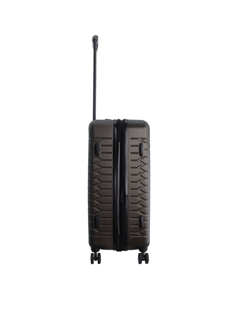Discovery Reptile ABS Hardshell Medium Check-In Luggage Khaki, Durable Lightweight Expandable Suitcase, 4 Double Wheel With TSA Lock Trolley Bag (24 Inch). - pzsku/Z8E651407023A2868BCCCZ/45/_/1720611200/de79b84f-2d50-48c0-95d1-b5b8248447f0