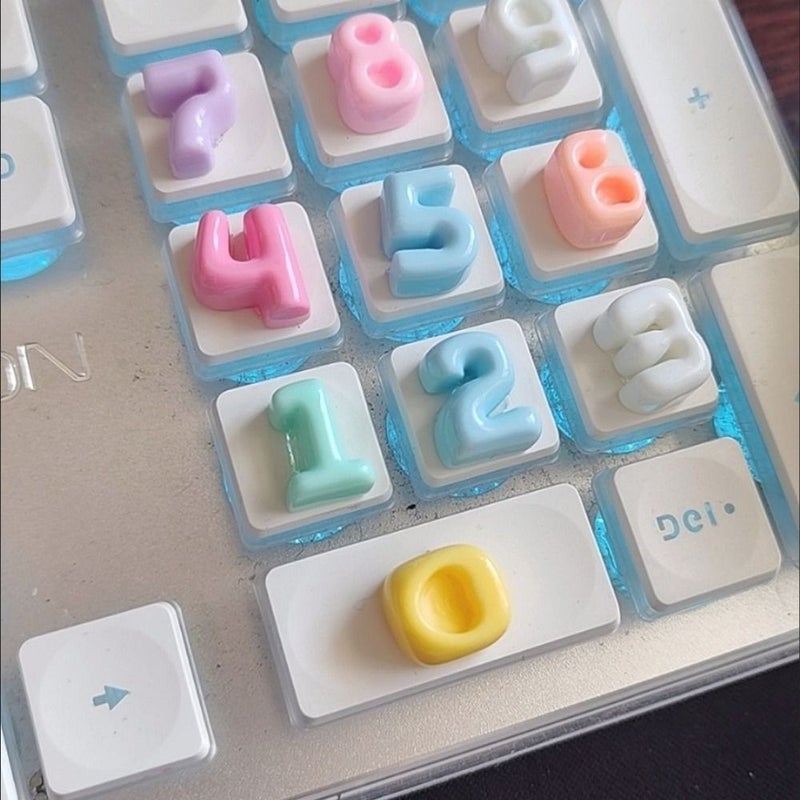 26 Cartoon Alphabet Keyboard Stickers 3D Cute Numbers 26 Letters Plus 10 Numbers - Image 5