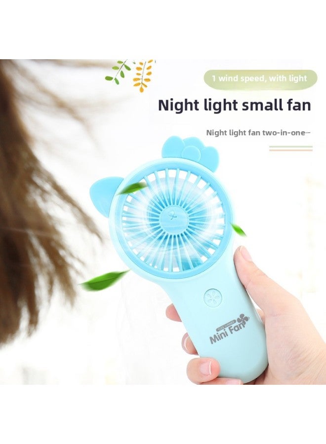 general Handheld Charging Mini Silent Usb Fan Student Office Portable Small Fan Outdoor Wholesale-Color:Blue Adorable Deer - Image 5