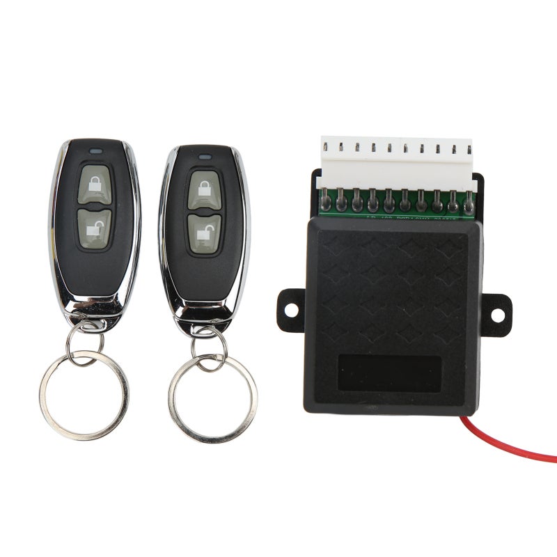 Automotive Keyless Entry Systems: 2pcs 2-Button Remote Control, Universal 12V Fit - Car Finding Function, Easy Installation Car Alarm System for 12V Electrical Or Pneumatic Central Lock Cars - Image 3