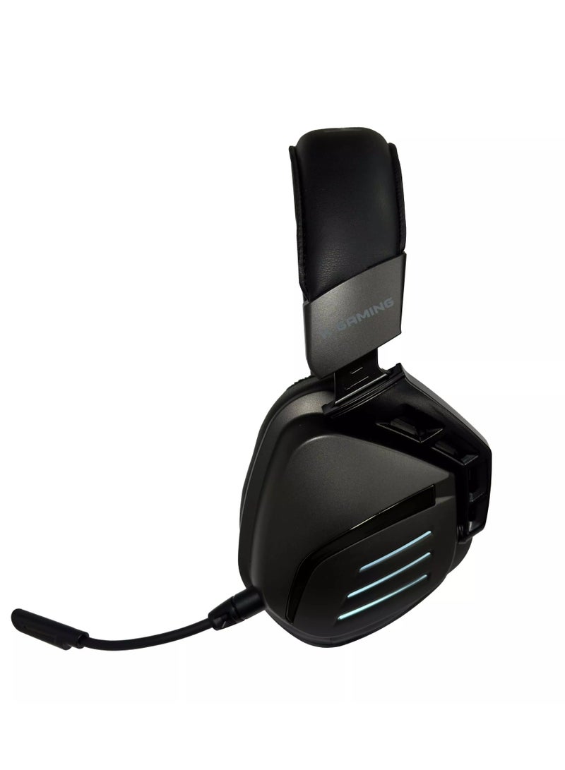 k Gaming K20 Gaming Headset Tri-Mode Connectivity Bluetooth/2.4 GHz /Wired with Noise cancellation 7.1 Surround Sound 50mm Drivers Low Latency Detachable Microphone Comfortable earpads Compatible with PC, Mac, PS4, PS5, Xbox Series X|S  Black  - Image 2