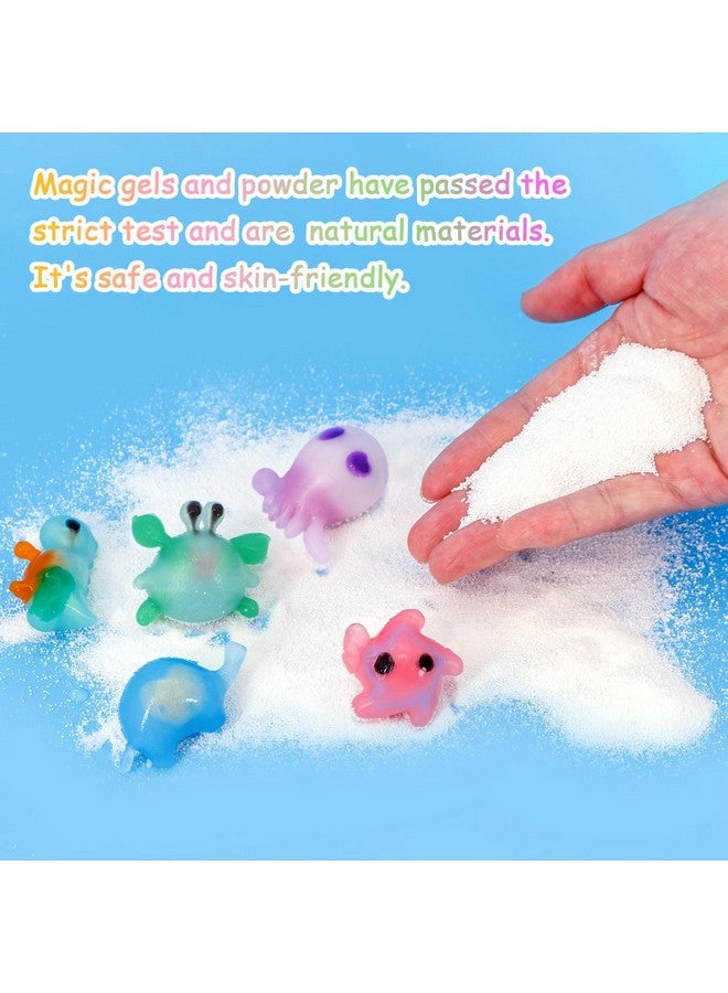 كيديتوس مجموعة ألعاب الجنيات المائية السحرية، مجموعة جل مائي سحري مكونة من 10 جل سحري، 6 قوالب مخلوقات بحرية. هدايا الكريسماس، هدايا أعياد الميلاد، هدايا الحفلات، مجموعات سيقان يدوية الصنع للأطفال (10 ألوان) - Image 4