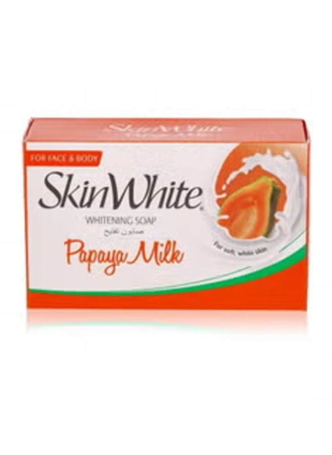 skin white Skinwhite Papaya Milk Whitening Soap With 90G *3  - Image 2