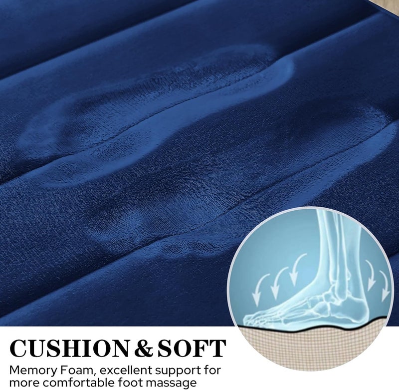 BYSURE 3 Piece Memory Foam Bath Rug Bathroom Mat Carpet Sets Non Slip Extra Absorbent Shaggy Soft Washable - Image 3