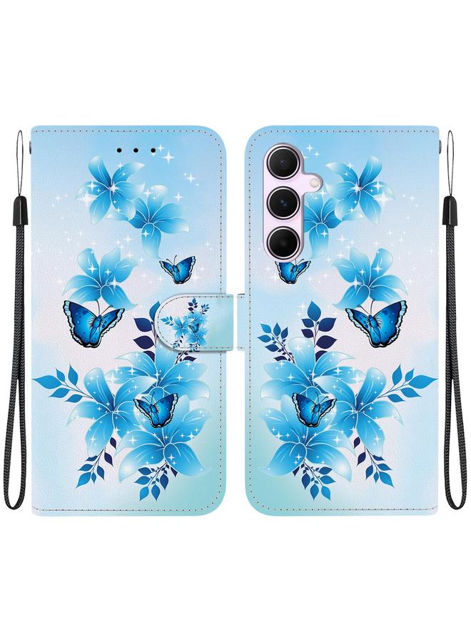S-TOP Case For Samsung Galaxy A55 5G Crystal Texture Colored Drawing Leather Phone Case - Image 1