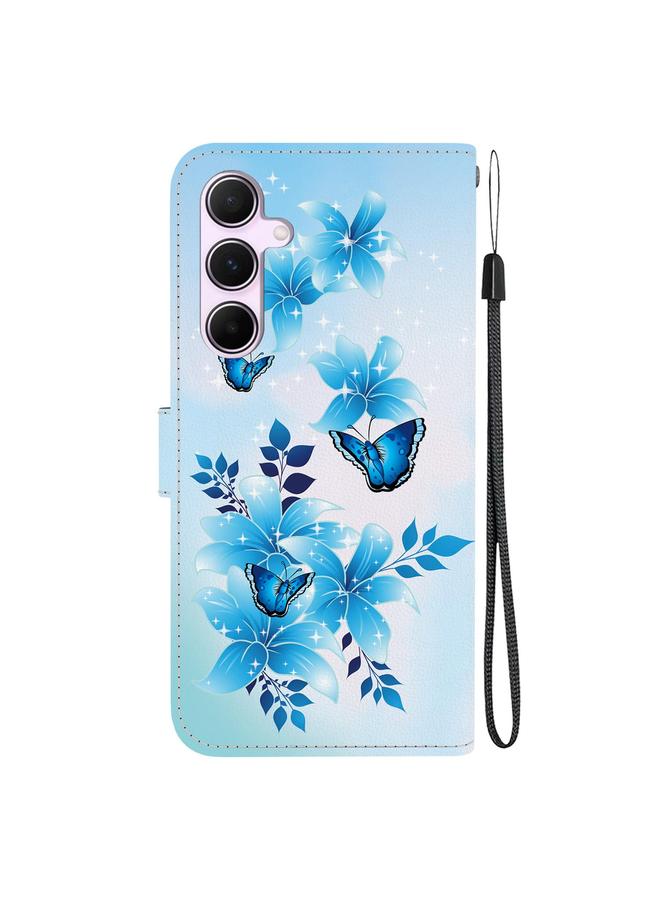 S-TOP Case For Samsung Galaxy A55 5G Crystal Texture Colored Drawing Leather Phone Case - Image 3