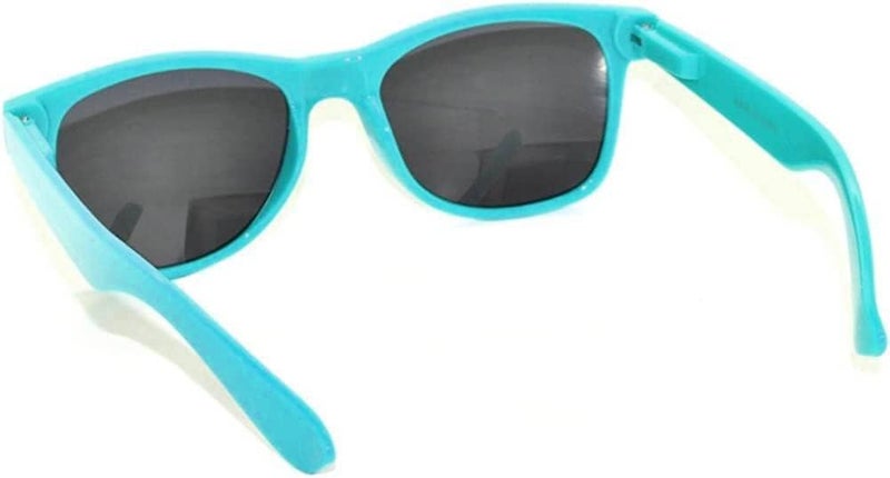OWL Classic Vintage Sunglasses 80s Style with Clear Lens, Smoke Lens Nerdy Colorful Frames - Image 3