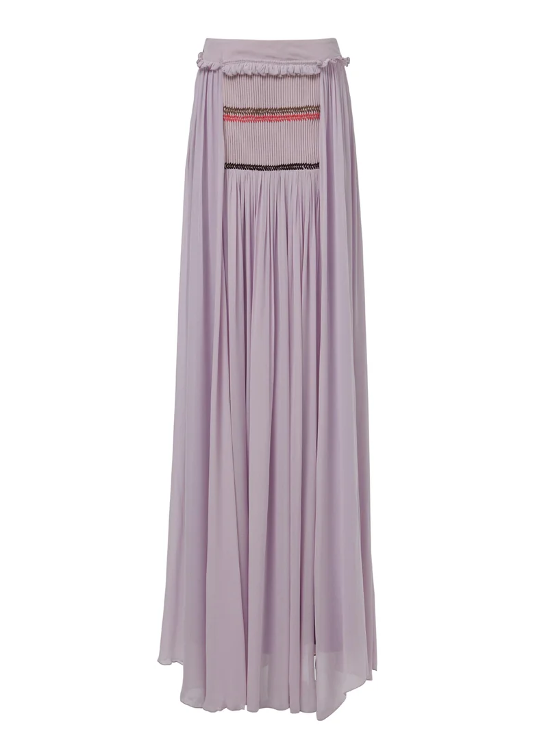 leem  Contrast Embroidered Skirt for Women | Best Price UAE