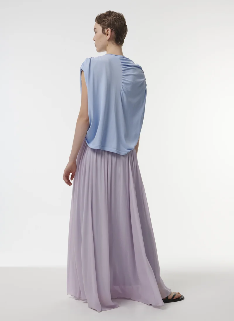 leem  Contrast Embroidered Skirt for Women | Best Price UAE