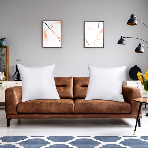 Utopia Bedding Throw Pillows Insert (Pack of 2, White) - 28 x 28 Inches Bed and Couch Pillows - Indoor Decorative Pillow - Image 5