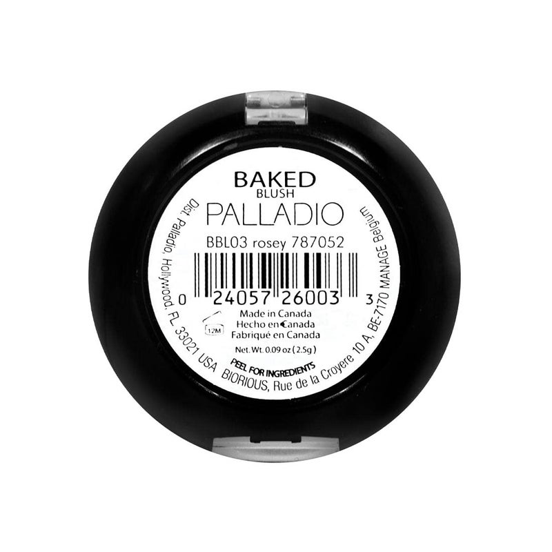 Palladio Baked Blush, Highly Pigmented Shimmery Formula, Easy to Blend and Highly Buildable, Apply Dry for a Natural Glow or Wet for a Dramatic Luminous Look, Long Lasting for All day Wear, Rosey - Image 3