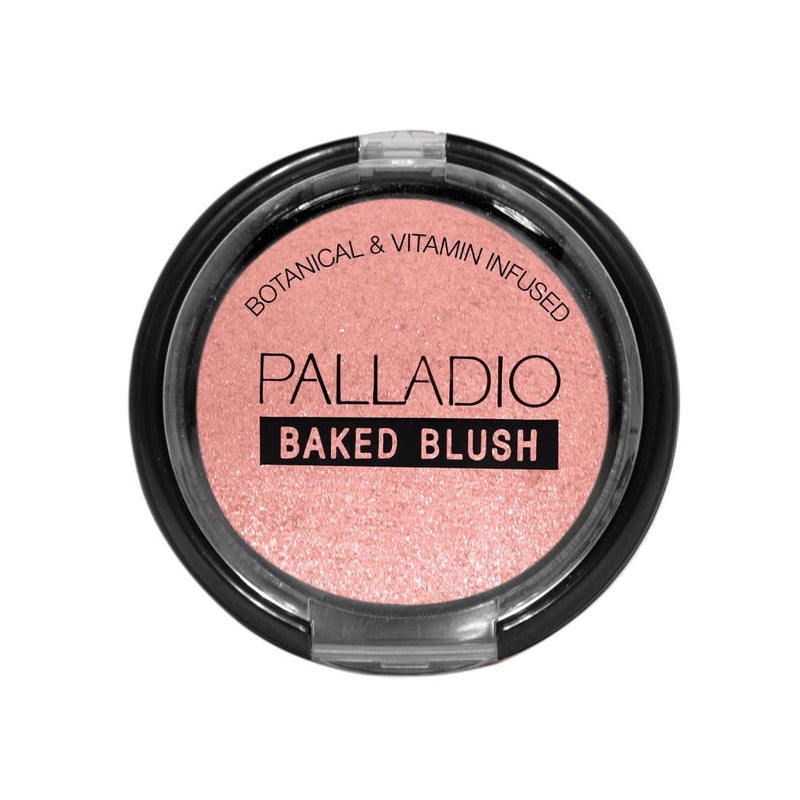 Palladio Baked Blush, Highly Pigmented Shimmery Formula, Easy to Blend and Highly Buildable, Apply Dry for a Natural Glow or Wet for a Dramatic Luminous Look, Long Lasting for All day Wear, Rosey - Image 2