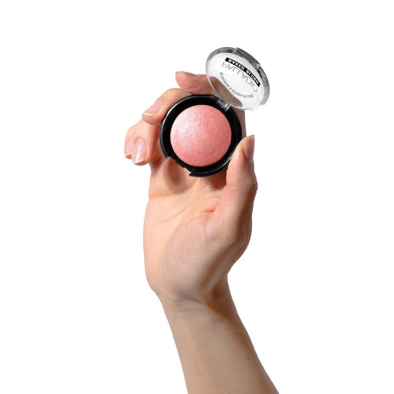 Palladio Baked Blush, Highly Pigmented Shimmery Formula, Easy to Blend and Highly Buildable, Apply Dry for a Natural Glow or Wet for a Dramatic Luminous Look, Long Lasting for All day Wear, Rosey - Image 5