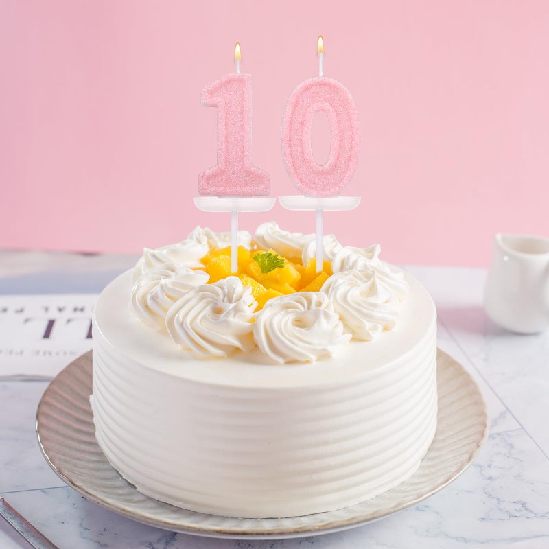 Gosknor Pink Number One Birthday Candles, Romantic Cake Glitter Pink Number 1st Candles Anniversary Cake First Topper Decoration Cute Birthday Party Supplies for Wedding Anniversary Celebration Supplies (1) - Image 5
