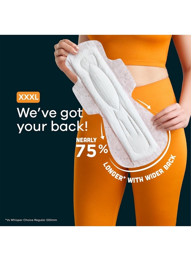 وسبير فوط صحية ليلية من ويسبر بينداز، 20 فوطة مقاس XXXL، حتى 0% تسرب طوال الليل، لتدفق غزير، ظهر أطول وأعرض بنسبة 75%، أجنحة ناعمة ومريحة، غلاف للاستخدام مرة واحدة - Image 4