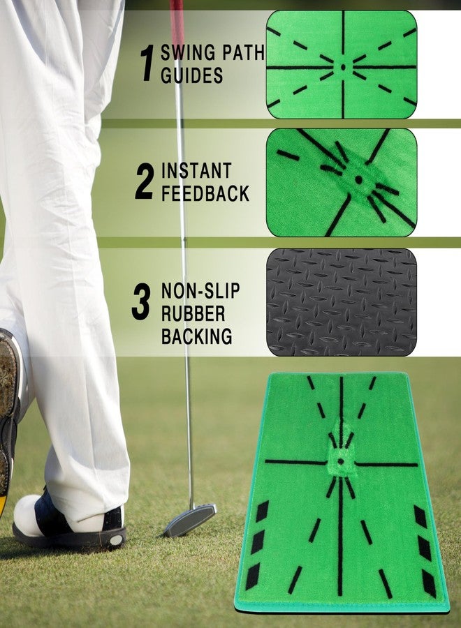 BIRDIEBLAST Professional Path Feedback Golf Hitting Mat, Improve Swing Accuracy Golf Mat, Professional Golf Practice Mat for Indoor and Outdoor Training - Image 5