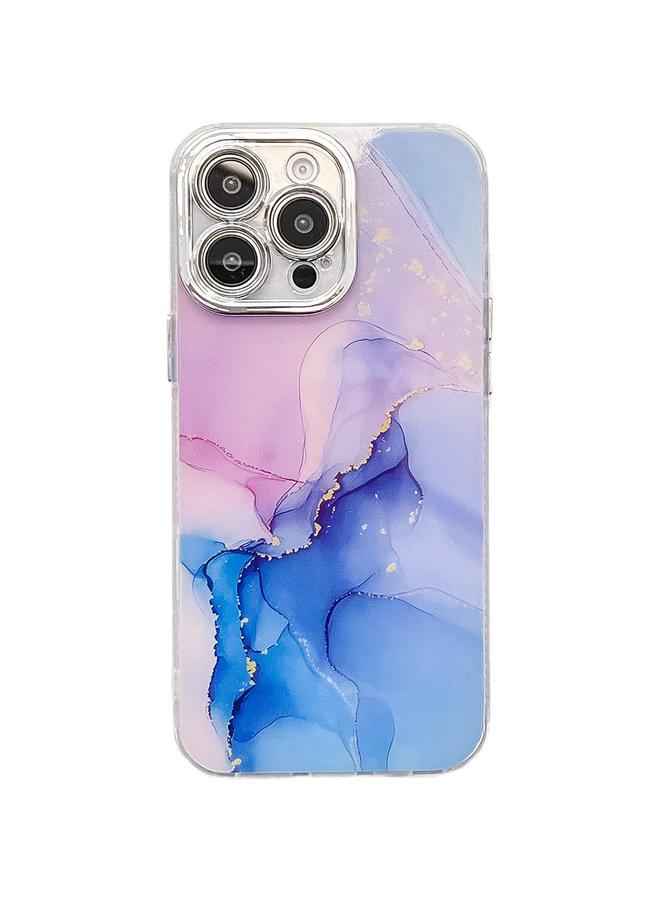 S-TOP Case For iPhone 14 Pro Max Electroplated Marble Texture Phone Case - Image 1