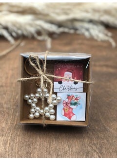 Masalsı Concept Fairytale Concept Mini New Year Gift Box New Year Special Printed 2 Pieces Madlen and Pearl Keychain  - Image 3