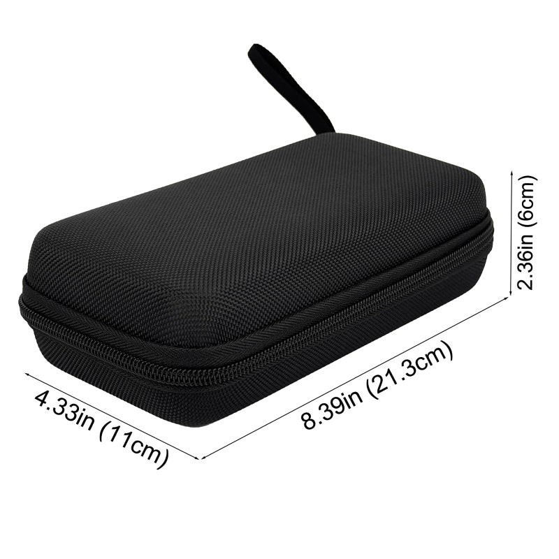 Neehows Universal Portable Hard EVA Carrying Case for Power Bank External Hard Drive Cell Phone USB Charging Cable Cord, Shockproof Protective Electronic Organizer Zipper Enclosure -Black - Image 3