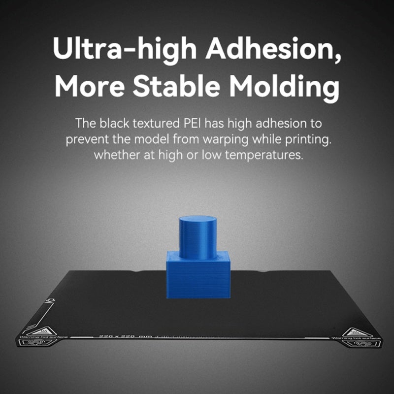 Creality 3D Epoxy Resin Build Plate Black Textured PEI High Adhesion 3D Printing Platform - Double-Sided Heat-Resistant Spring Steel for Ender 3 CR 10 K1 - Image 5