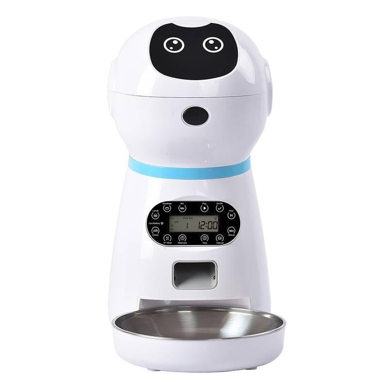 Automatic Feeder Stainless Steel Pet Bowl with Pet Food Bowl Routine Feeding Home Feeding Accessory - Image 1