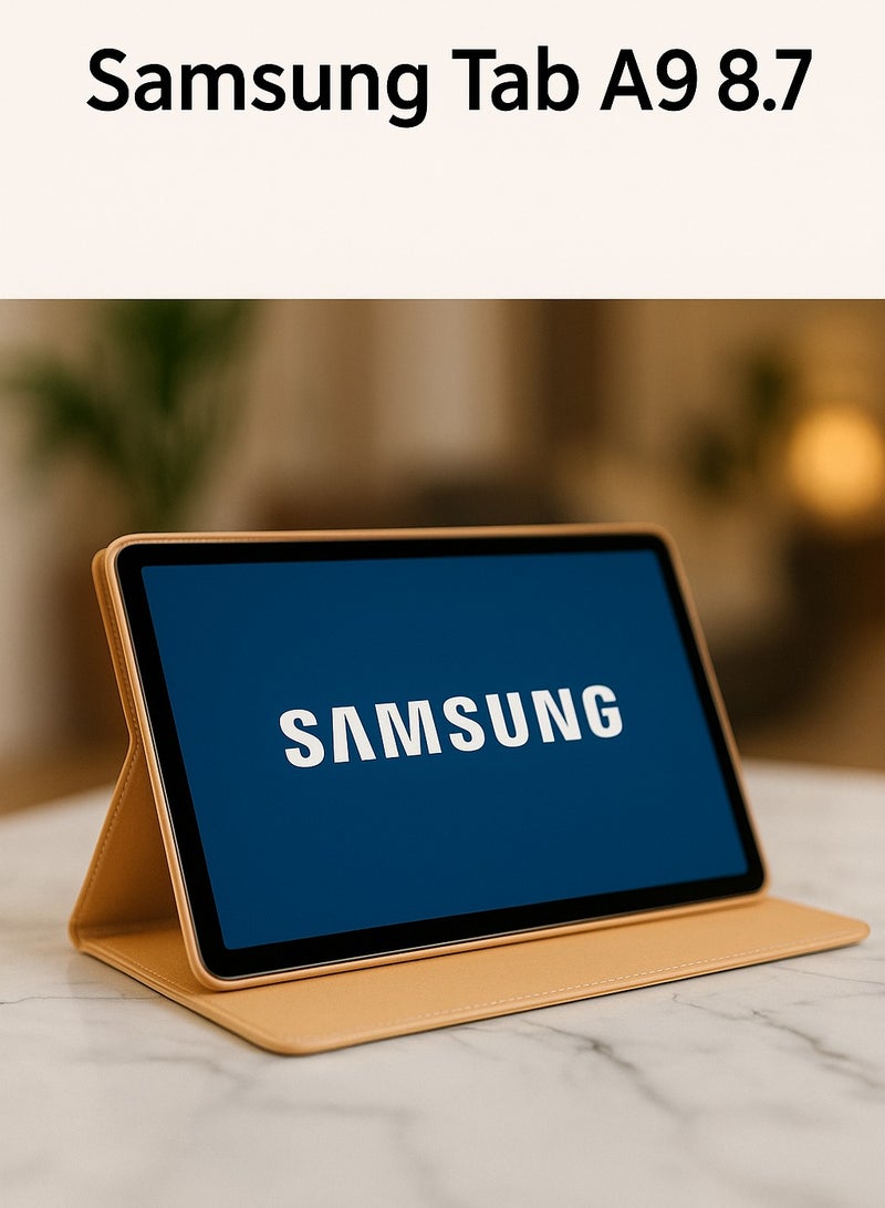 Full Protective Case for Samsung Tab A9 8.7 – Elegant and Practical Design with Foldable Stand Function - Image 1