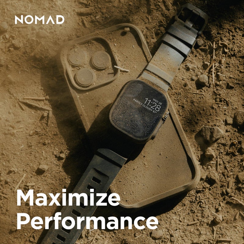 NOMAD Sport Band Rocky Point Dark Storm Gray for Apple Watch - 45/49mm Apple Watch Band with Black Titanium Hardware, Adventurous Rugged for Men and Women - Image 5