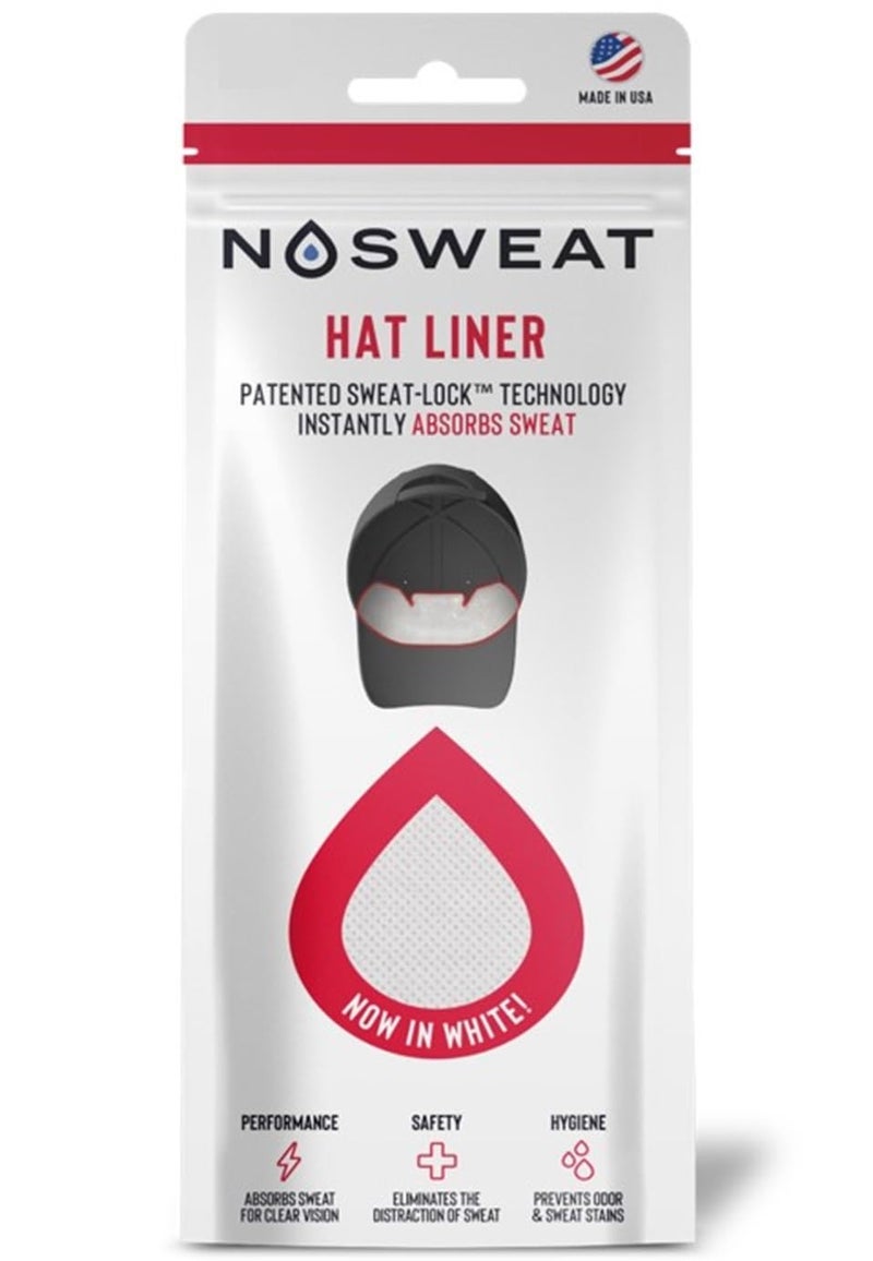 No Sweat Golf Hat White Sweat Liner â€“ Prevents Stains & Odor Patented Technology Made in The USA (3) - Image 3
