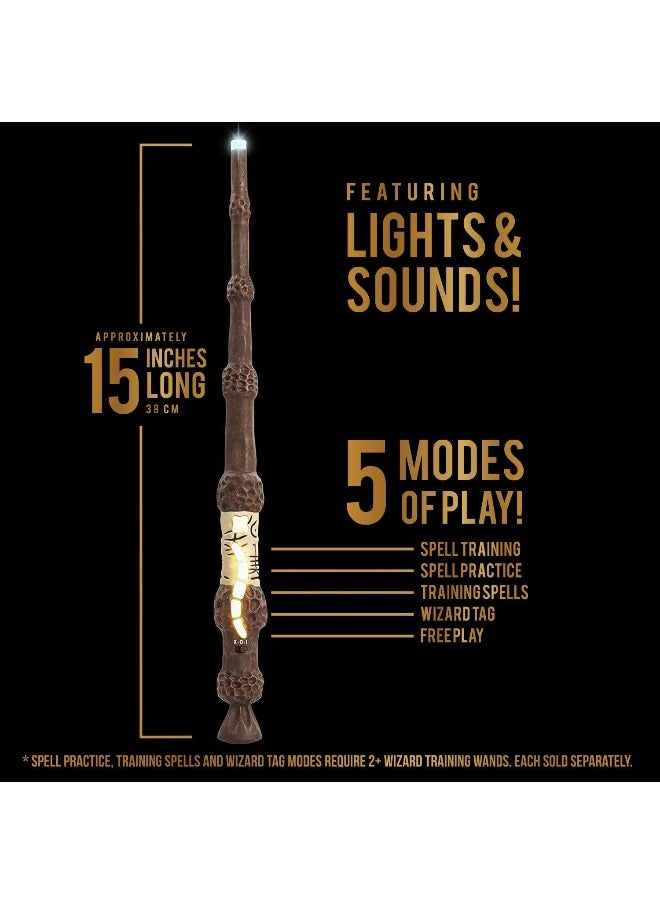 Jakks Pacific Harry Potter, Albus Dumbledore's Wizard Training Wand - 11 SPELLS TO CAST!  - Image 2