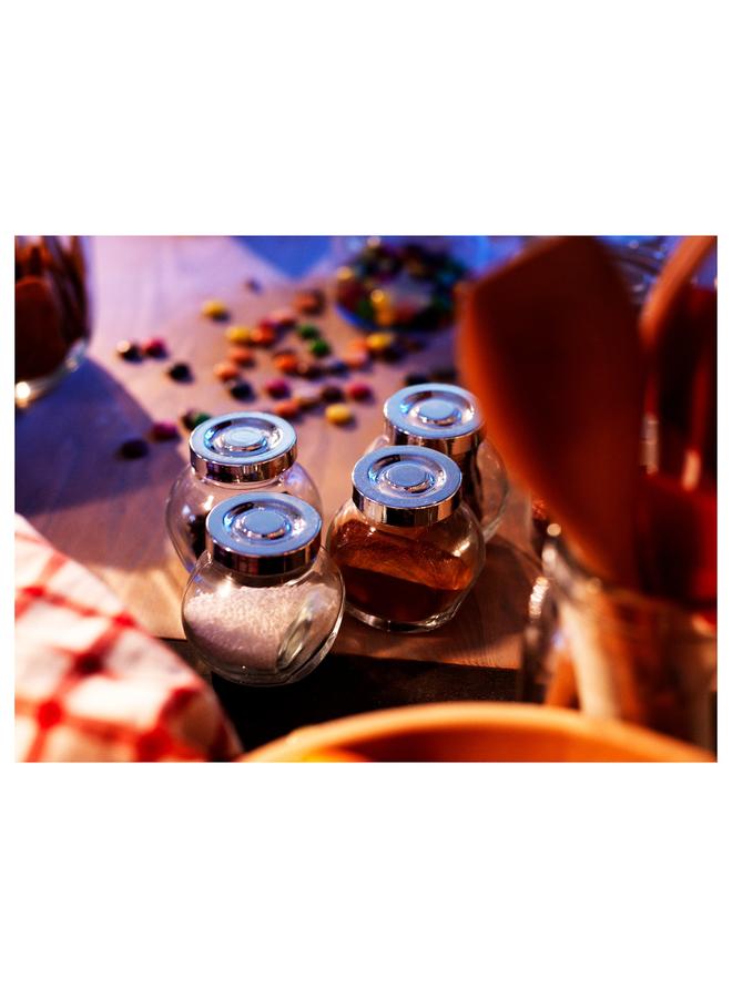 Zaboon Spice jar, glass/aluminium-colour, 15 cl - Image 5