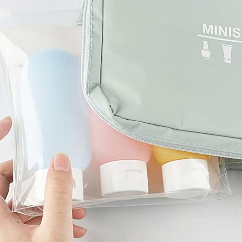 Somnr 3PCS Plastic Travel Bottles，Leak Proof Travel container for Toiletries,Squeezable Travel Accessories 2oz for Shampoo Conditioner Lotion Body Wash, One Size - Image 3