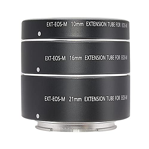 Mcoplus Metal Auto Focus Macro Extension Tube Set for EOS EF-M Monut M6 M2 M3 M5 M50 M100 M200 Cameras - Image 1