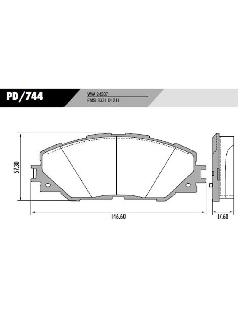 فحمات الفرامل - PD/744
