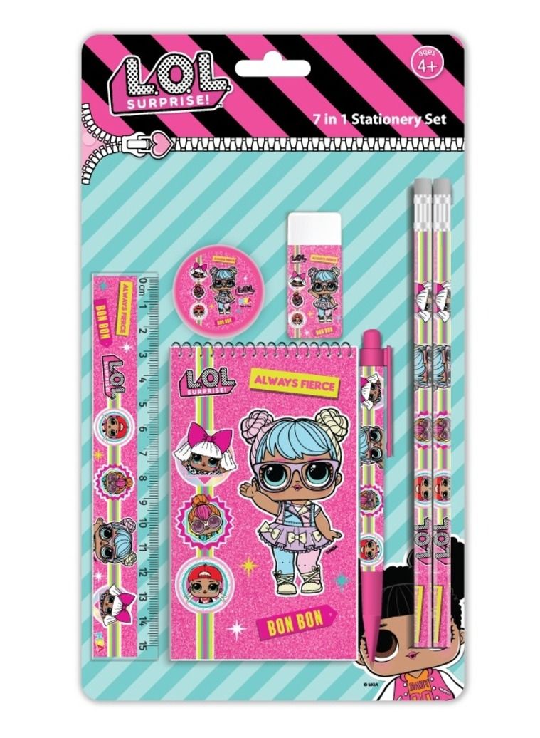 L.O.L. SURPRISE! 7 in 1 Stationery Set Color Pink