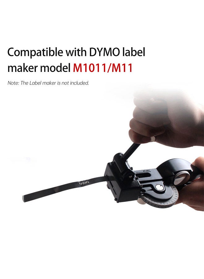 Generic Aluminum 3D Manual Embossing Tape Self-Adhesive Metal Label Maker Refill Compatible with DYMO Label Makers M1011/M11 - 1 Roll 12mm*3.65m  - Image 3