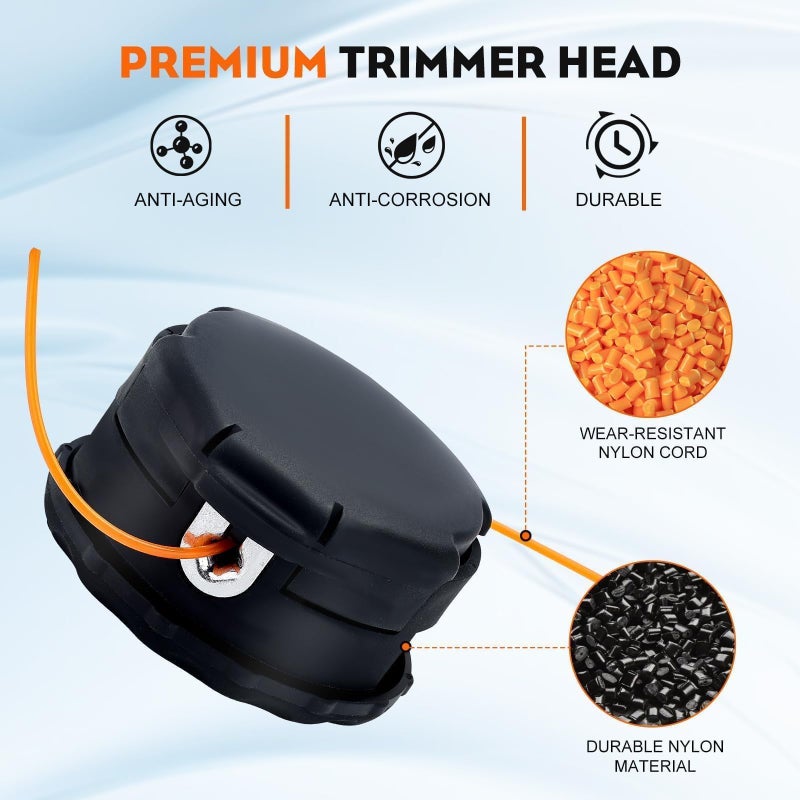 Hipa Speed Feed 400 Trimmer Head for Echo SRM225 GT225 PAS225 SRM210 SRM2100 SRM230 SRM250 PAS210 PAS230 PAS260 String Trimmer Replace 99944200907 Universal Trimmer Head - Image 3
