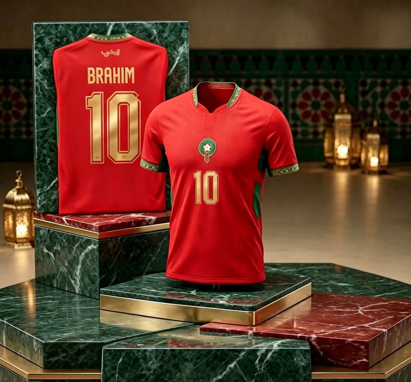 موروكو قميص كرة القدم المغربي للمنزل هاكيمي - Image 2
