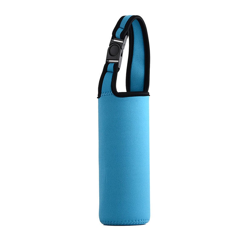 Insulated Cartoon Cup Sleeve Neoprene Simple Design Solid sky blue 