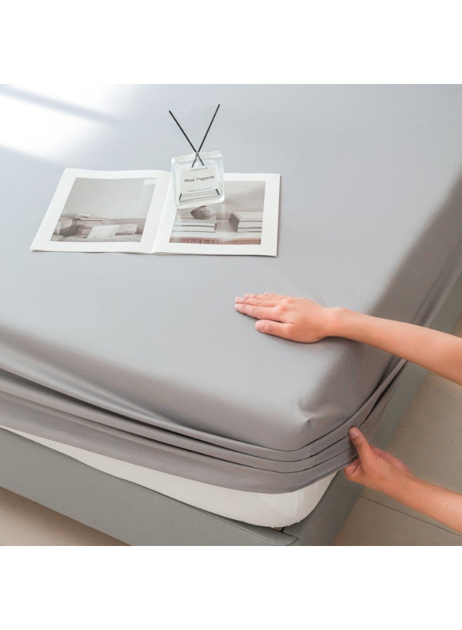 Life Style Plain cotton Fitted Sheet 180cm Set of 3 (2 pillowcases+1 sheet) for Hotels Homes Touristic Villages - Image 5