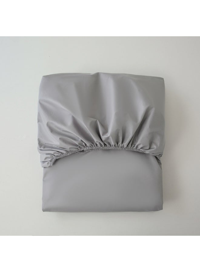 Life Style Plain cotton Fitted Sheet 180cm Set of 3 (2 pillowcases+1 sheet) for Hotels Homes Touristic Villages - Image 3