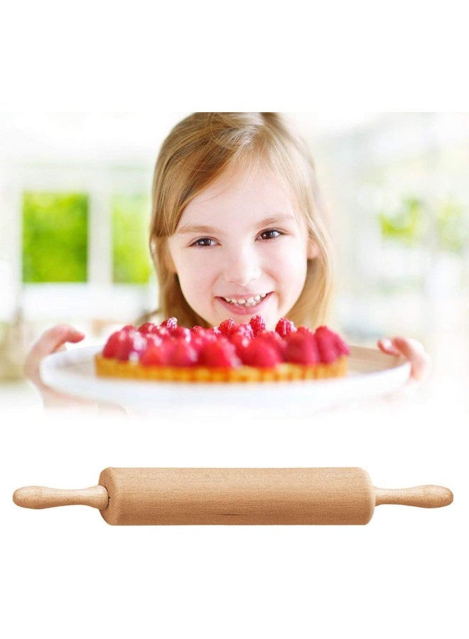 Eco-Friendly Wooden Beech Rolling Pin with Wooden Handles for Baking, Pastry Dough Roller, Fondant, Pizza - Image 5