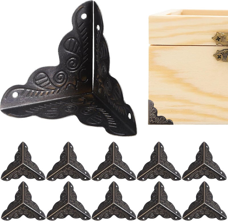 OSALADI 36pc Box Corner Guards Chest  Stair Dust Corners Edge Guards for Jewelry Box - Image 1