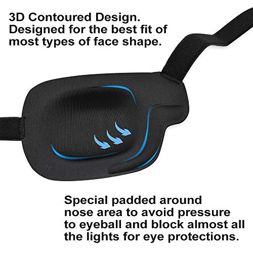 FCAROLYN 3D Eye Patch - 2nd Generation (Left Eye/Black) - Image 2
